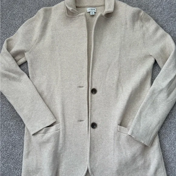 J. Crew Women's Tan sweater blazer - Picture 4 of 5